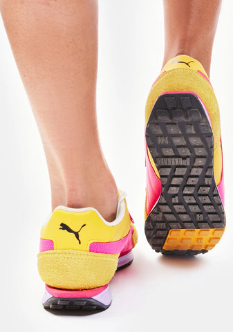 Yellow Pink Lo Rider Vintage Sneakers