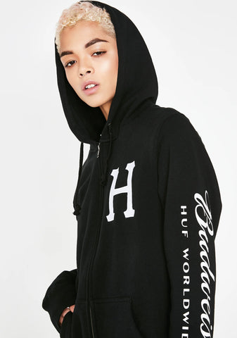x Budweiser Classic H Zip Up Hoodie