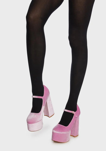 Sweet Dancing For You Platform Mary Janes