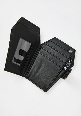 Embossed Skull Coffin Wallet