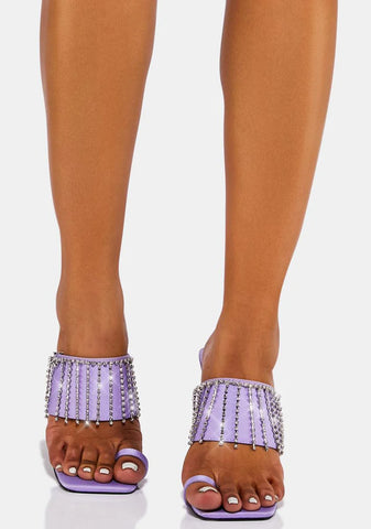 Ebony Vegan Leather Chunky Heels