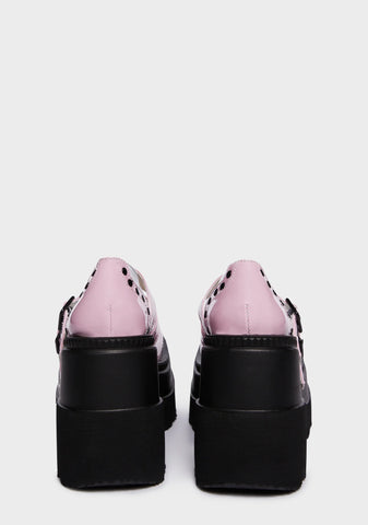 Shaker-27 Platform Mary Janes