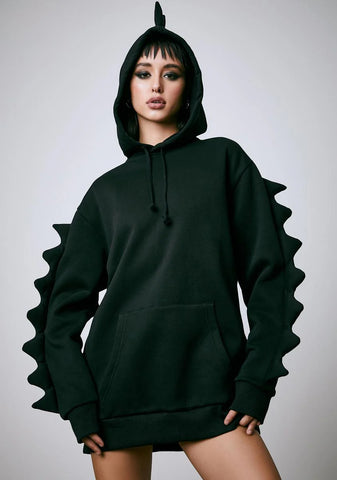 Dark Dino Mighty Oversized Hoodie