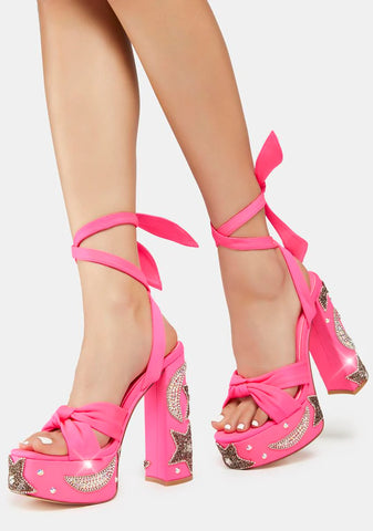 Pink Storm Platform Sandals