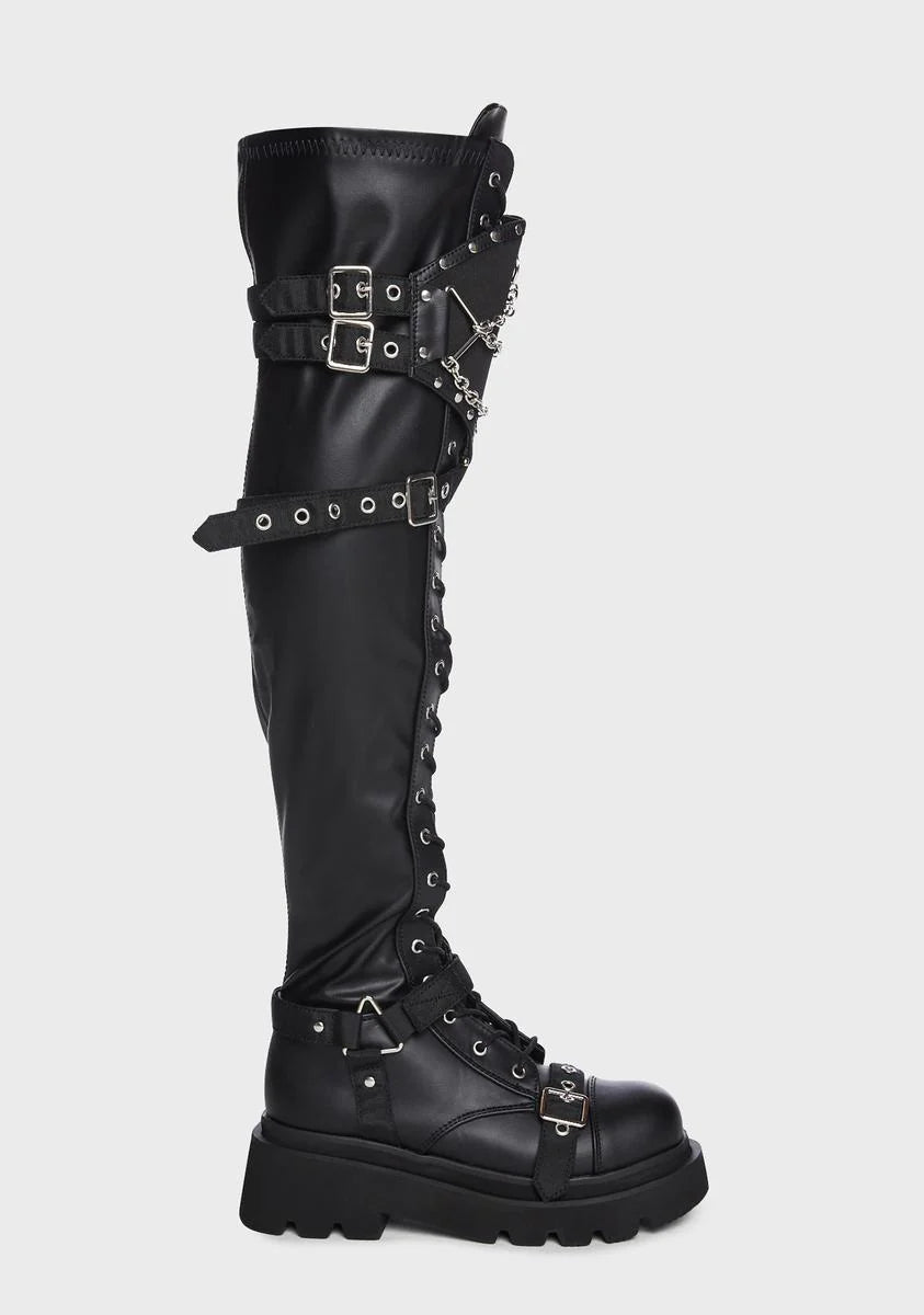Renegade-320 Platform Over-The-Knee Boots