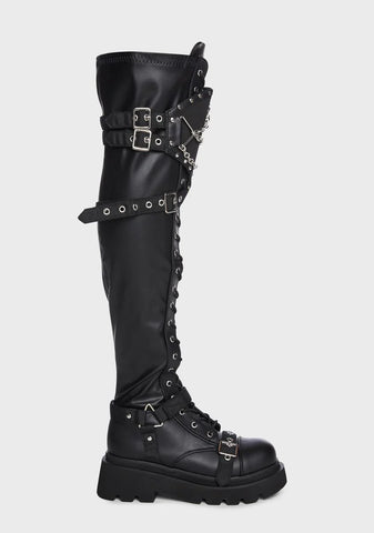 Renegade-320 Platform Over-The-Knee Boots
