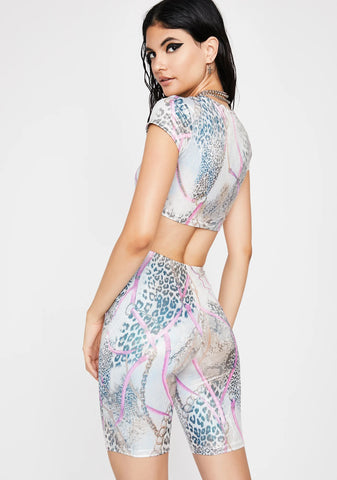 Animal Party Shorts Set