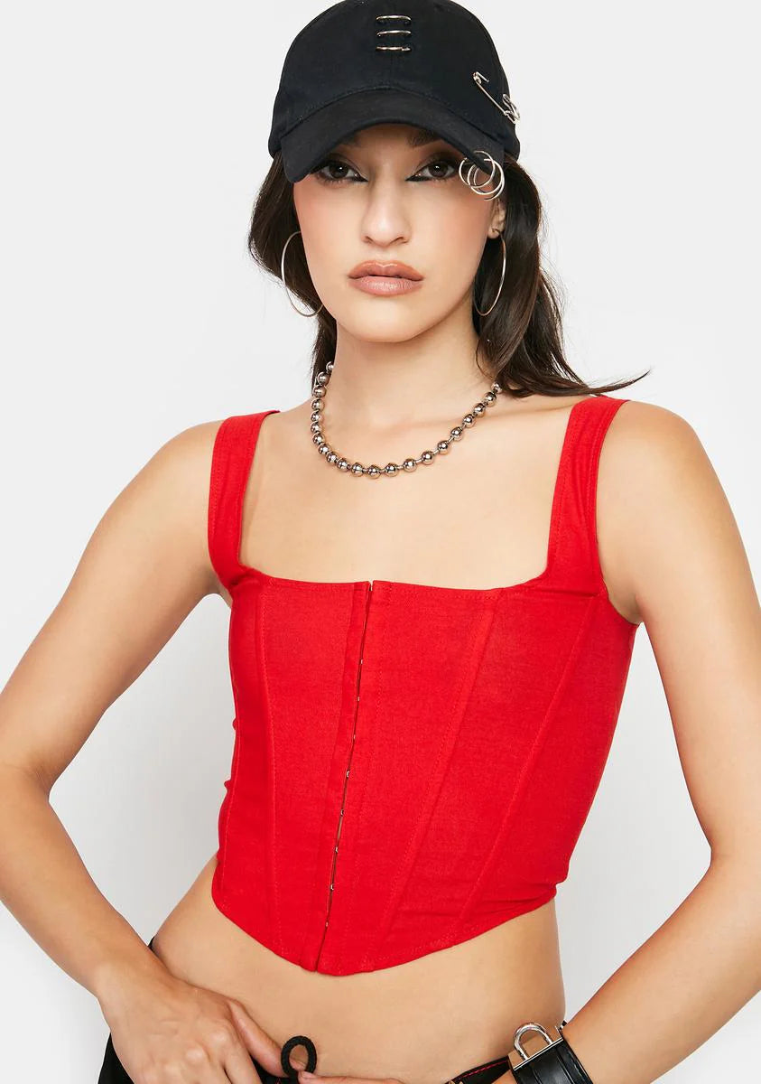 Heart In My Pocket Corset Top