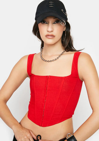 Heart In My Pocket Corset Top