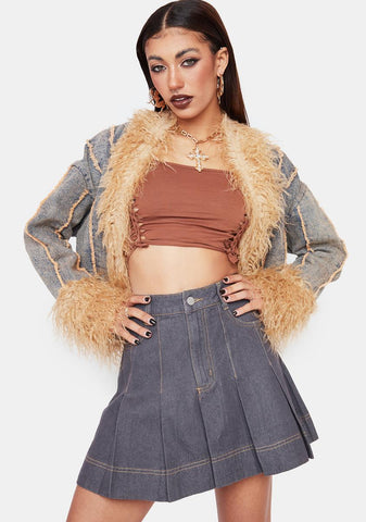 Smokin' Goal Seeker Denim Skirt