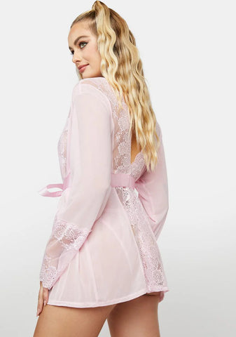 Touch Me In The Morning Mesh Robe