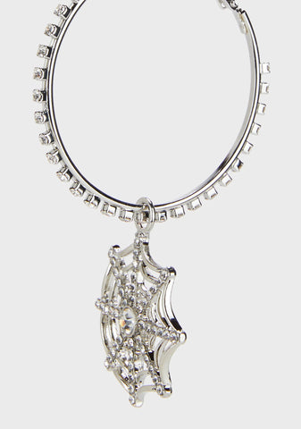 Silent Predator Hoop Earrings