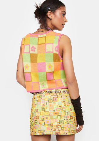 Thinker Chain Mini Skirt