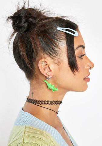 Crocodile Cutie Hoop Earrings