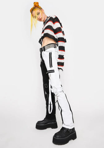 Split Leg Skinny Bondage Pants