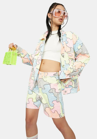 Write About Now Scribble Denim Jacket