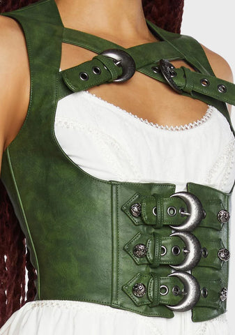 Tea Leaf Party Underbust Corset