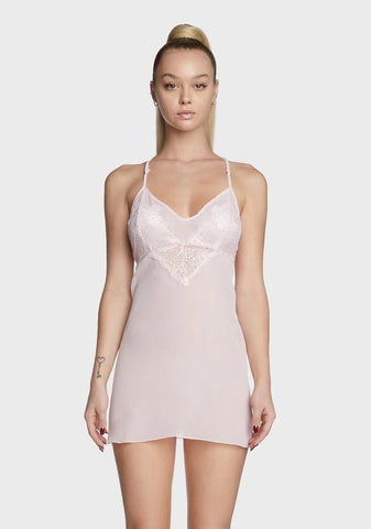 You're A Miracle Lace Trim Chemise