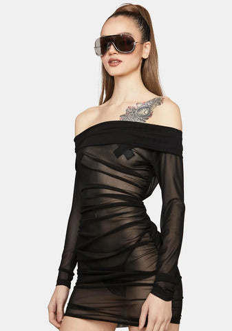 Jean-George Sheer Mini Dress