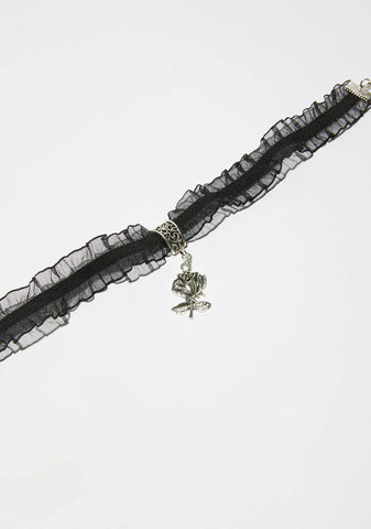 Lil Briar Patch Rose Ruffle Choker