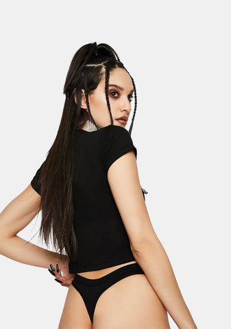 Lonely Rhinestone Thong