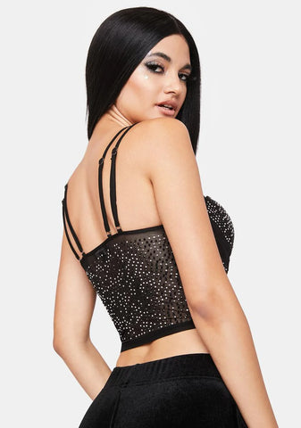 Midnight Star Gazer Bustier Top