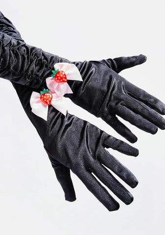 Summer's Eve Satin Gloves