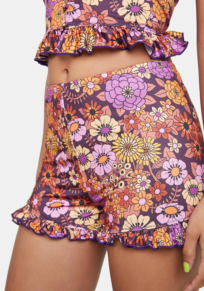 In The Limelight Printed Shorts