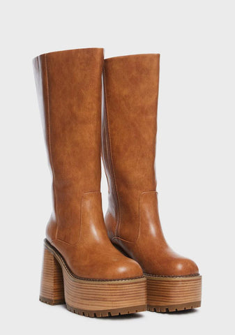 Wide Fit Vintage Soul Knee High Boots