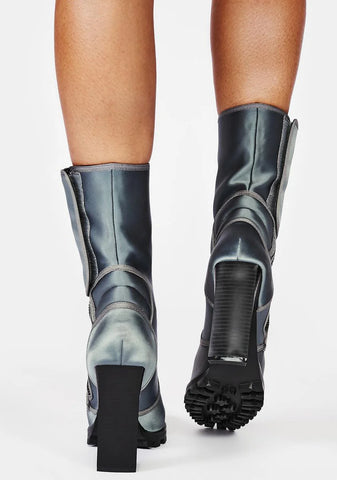 Slick Tricks Colorblock Booties