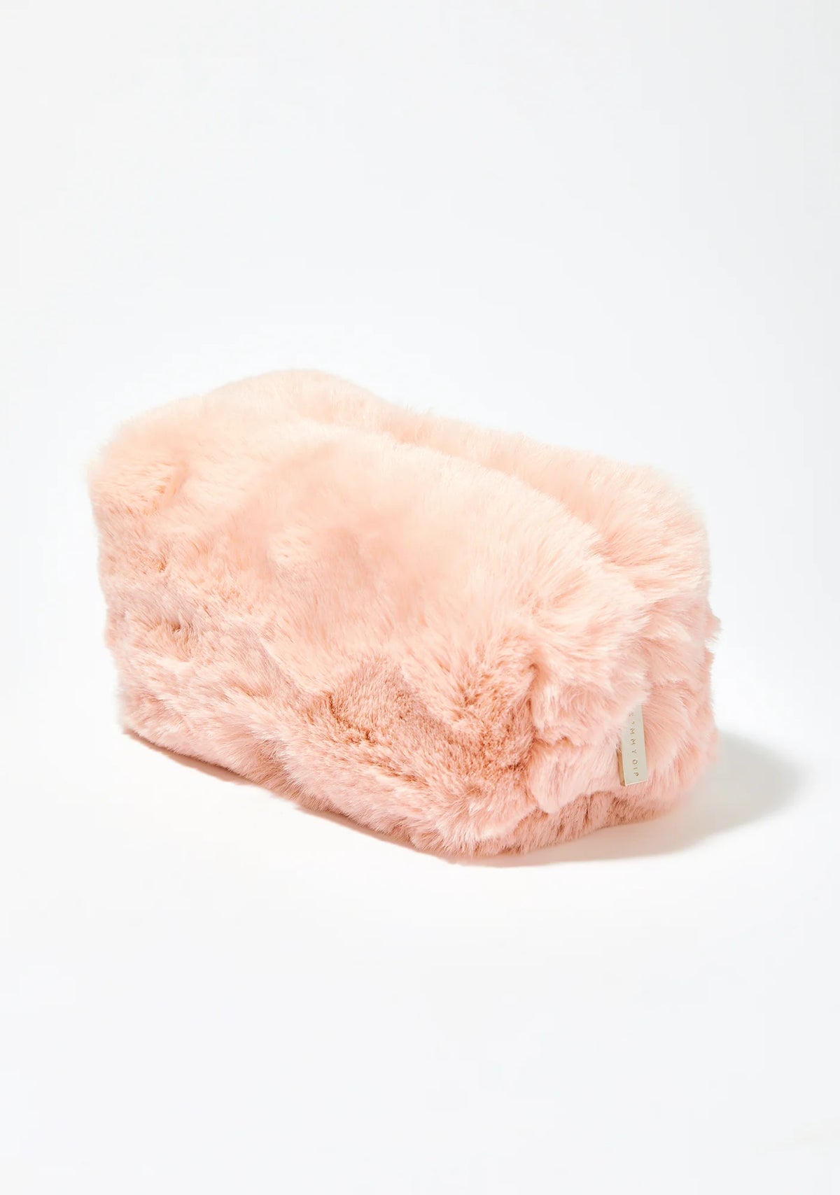 Cotton Candy Faux Fur Makeup Bag