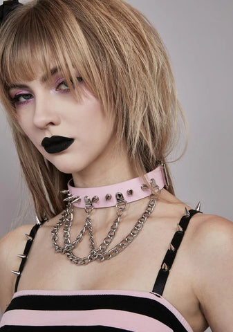 Heal Me Spiked Chain Choker