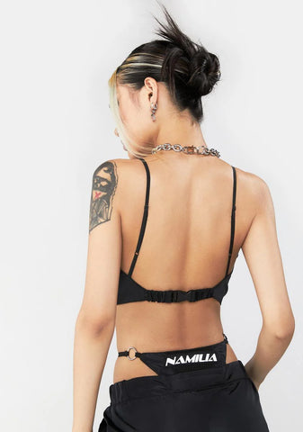 Black Nylon Tactical Bandana Top