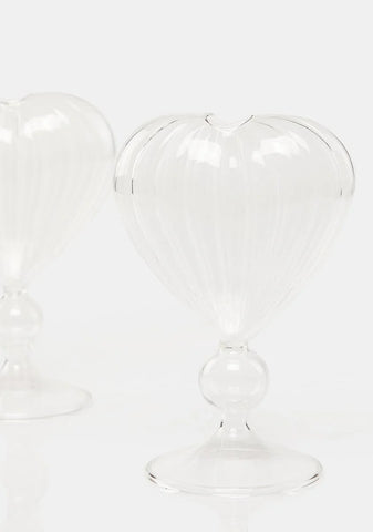 Hearts And All Glass Cup Set