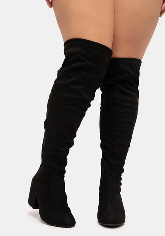 Wide Nighttime Strut Knee High Boots