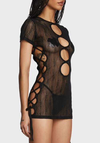 Eternal Appeal Mini Dress - Black