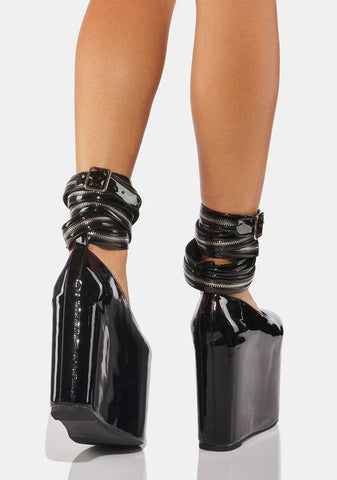 Zip It Platform Mary Janes