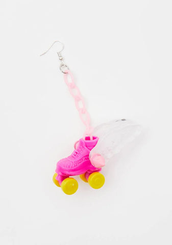 Fallen Angel Roller Skate Earrings