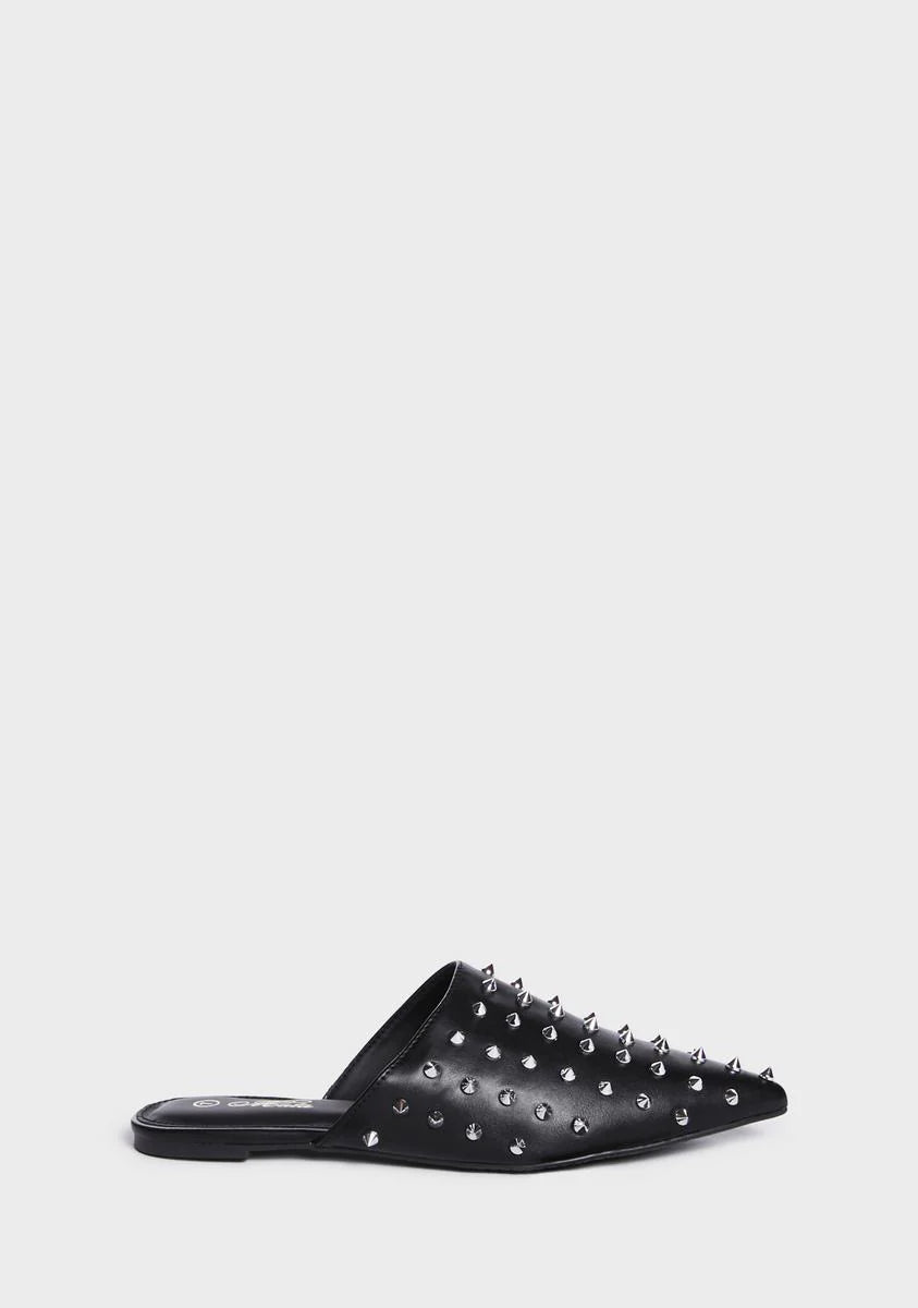 Noir New Level Studded Slides