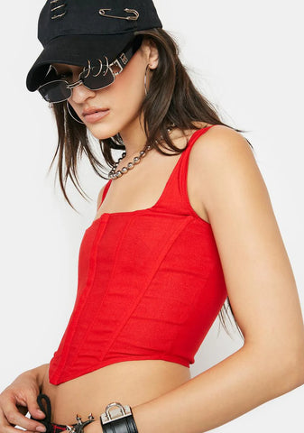 Heart In My Pocket Corset Top