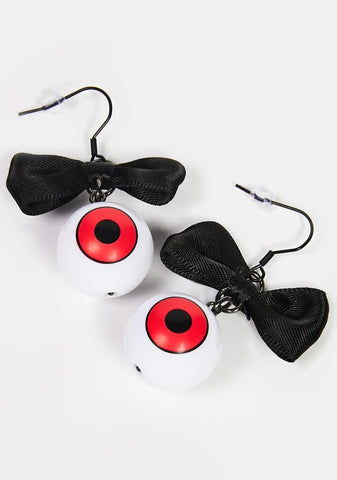 Eye See You Bow Earrings