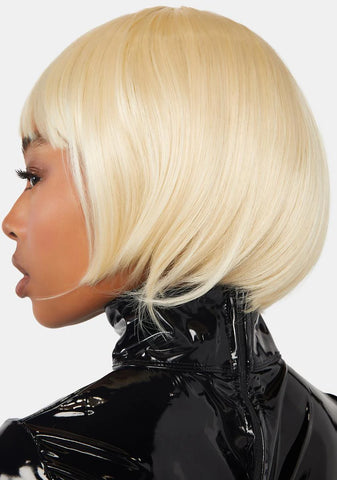 Blonde Bob Wig With Bangs