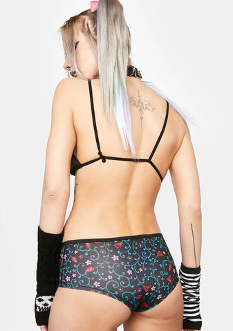 Vines Floral Boyshort Panties