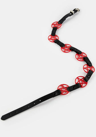 Red Pentagram Belt