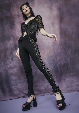 Secret Of Immortality Lace Corset Leggings