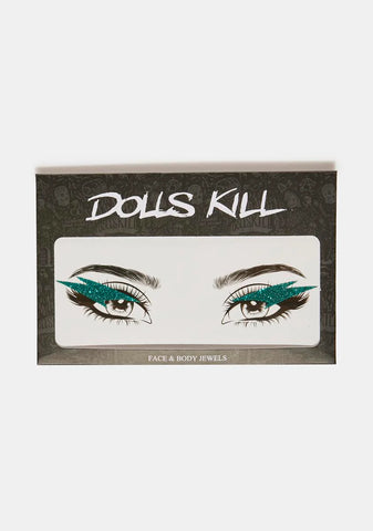 Emerald Lightning Strikes Eye Decoration Set