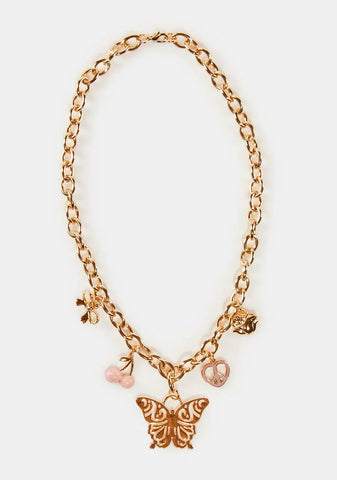 Dance In The Wind Butterfly Necklace