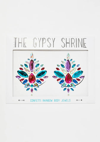 Confetti Rainbow Boob Jewels