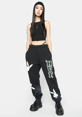 Playboy Rabbit Head Fleece Sweatpants