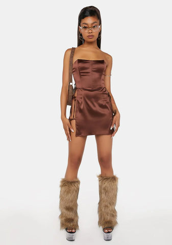 Whiskey Hot Reception Corset Mini Dress